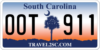 SC license plate OOT911