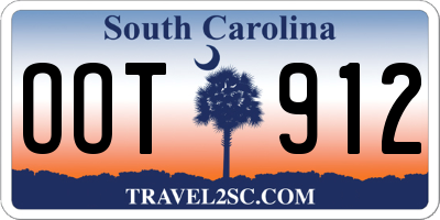 SC license plate OOT912