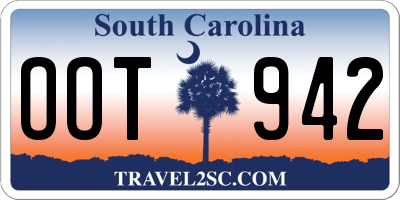 SC license plate OOT942