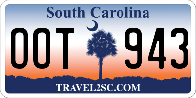 SC license plate OOT943