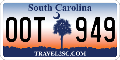 SC license plate OOT949