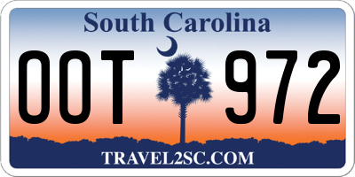 SC license plate OOT972