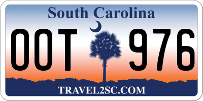 SC license plate OOT976
