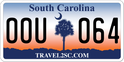 SC license plate OOU064