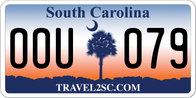 SC license plate OOU079