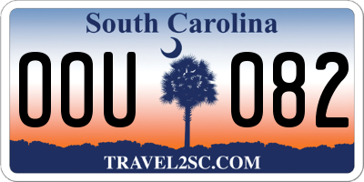 SC license plate OOU082