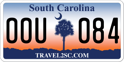 SC license plate OOU084