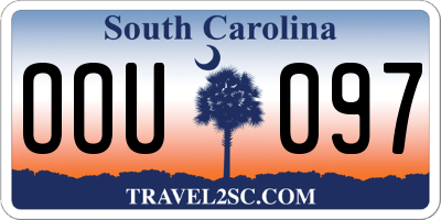 SC license plate OOU097