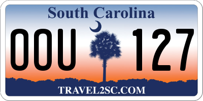 SC license plate OOU127