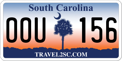 SC license plate OOU156