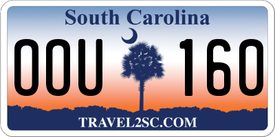 SC license plate OOU160