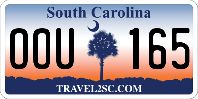 SC license plate OOU165