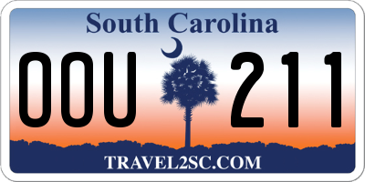 SC license plate OOU211