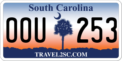 SC license plate OOU253