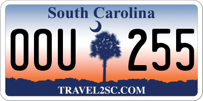 SC license plate OOU255