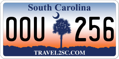 SC license plate OOU256