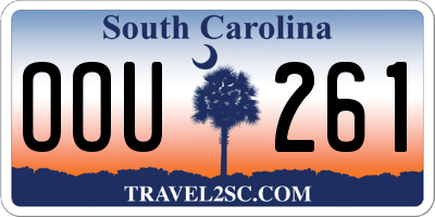 SC license plate OOU261
