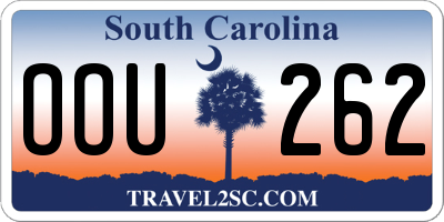 SC license plate OOU262