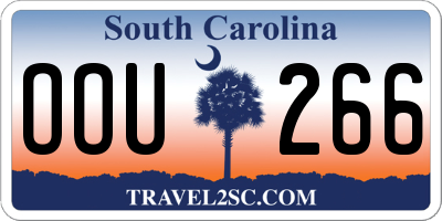 SC license plate OOU266