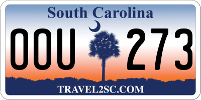 SC license plate OOU273