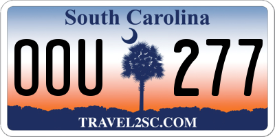 SC license plate OOU277