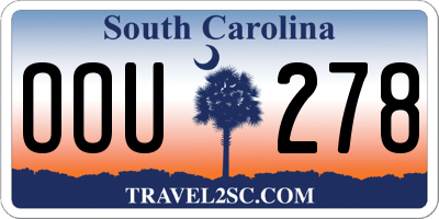 SC license plate OOU278