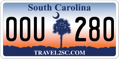 SC license plate OOU280
