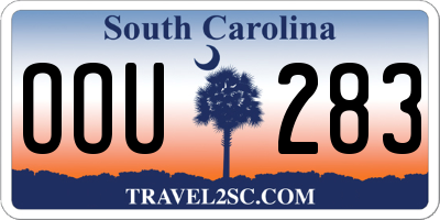 SC license plate OOU283