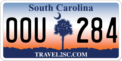 SC license plate OOU284