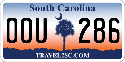 SC license plate OOU286
