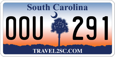 SC license plate OOU291