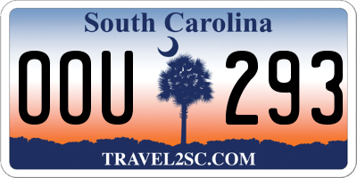 SC license plate OOU293