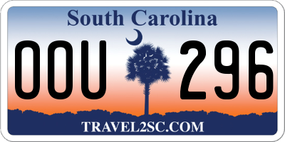 SC license plate OOU296