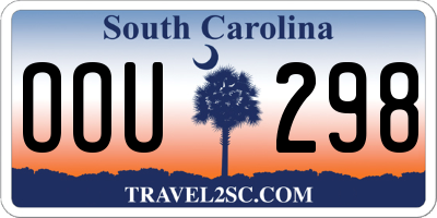 SC license plate OOU298