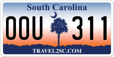 SC license plate OOU311