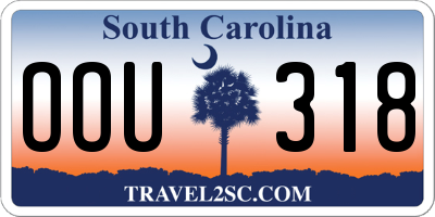 SC license plate OOU318