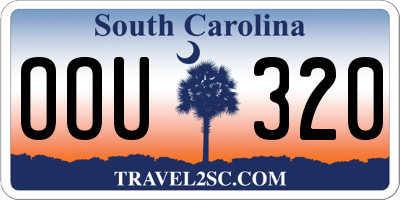 SC license plate OOU320