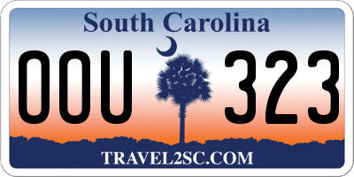 SC license plate OOU323