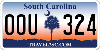 SC license plate OOU324