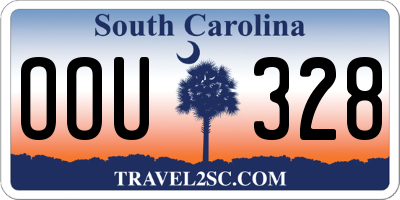 SC license plate OOU328