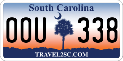 SC license plate OOU338