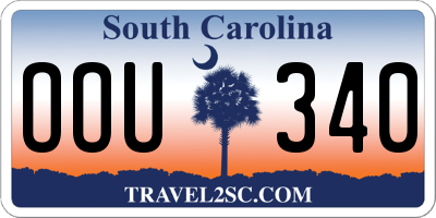 SC license plate OOU340