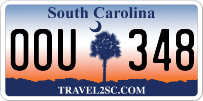 SC license plate OOU348