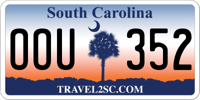 SC license plate OOU352