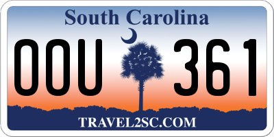 SC license plate OOU361