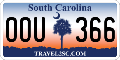 SC license plate OOU366