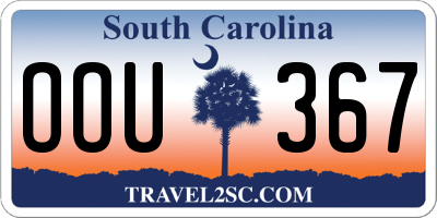 SC license plate OOU367
