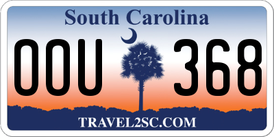 SC license plate OOU368