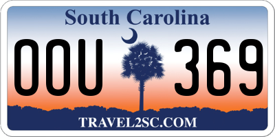SC license plate OOU369