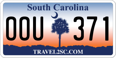 SC license plate OOU371